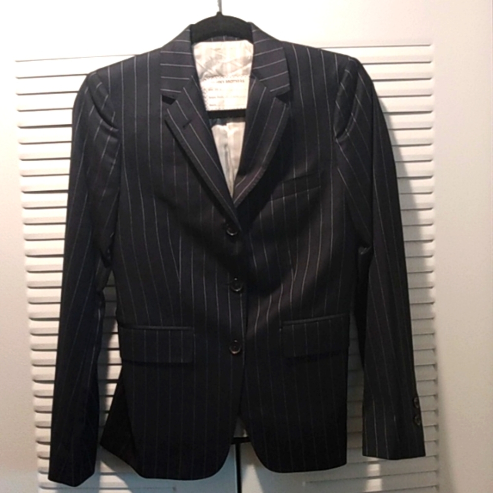Brooks Brothers Navy Pinstripe Blazer Jacket